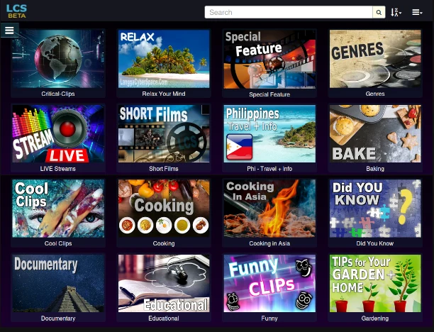 Video Categories